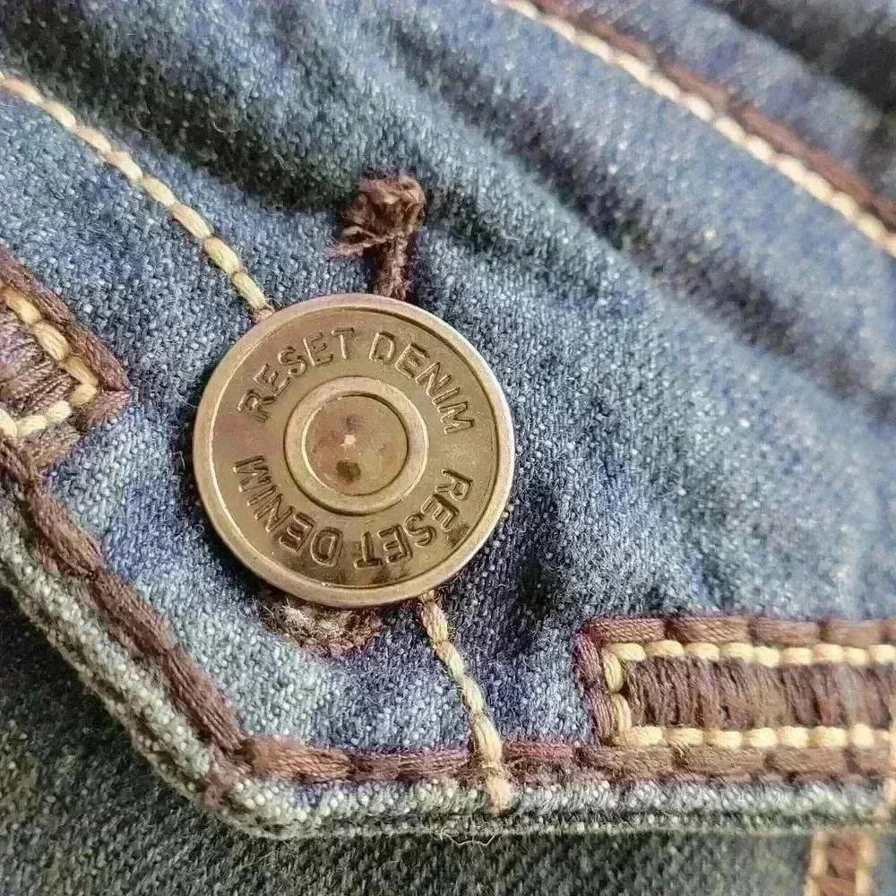 RESET Fashion DENIM Men's Jeans Blue/ Light Wash 40×32 Pockets Straight Classic - Picture 12 of 12